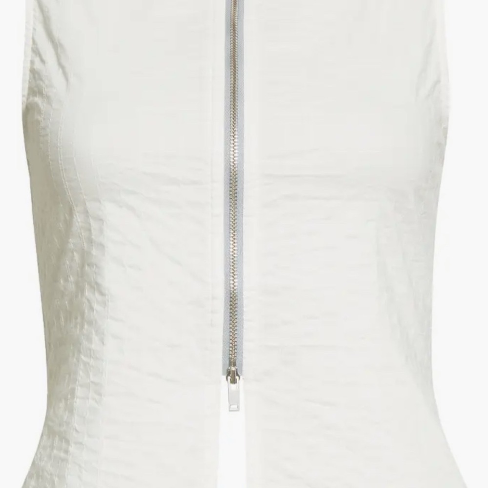 Paloma Wool Folch Stretch Cotton Zip Top - Picture 4 of 4